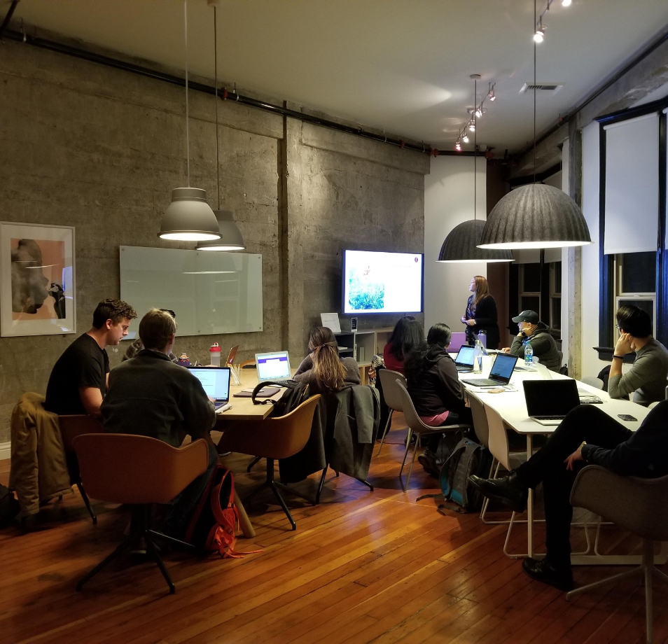 The Advyzon team works together on continuous development The Advyzon team works together on continuous development